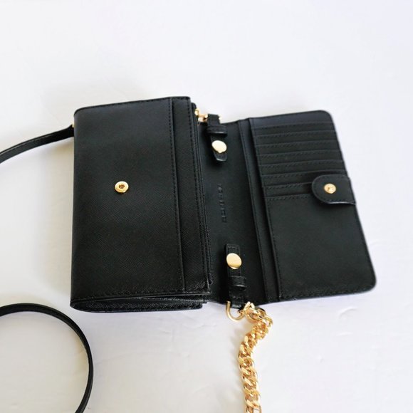 Michael Kors Jet Set L Phone Case Xbody Bag Black - Picture 5 of 8